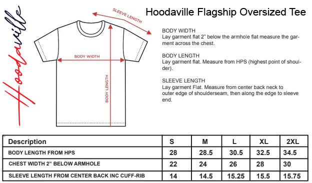 Hoodaville Flagship Oversized Tee